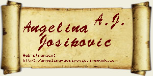 Angelina Josipović vizit kartica